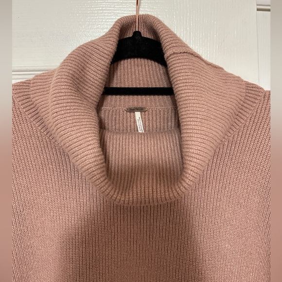 Free People Softly Structured Tunic Sweater Mauve Size Small - Picture 6 of 9